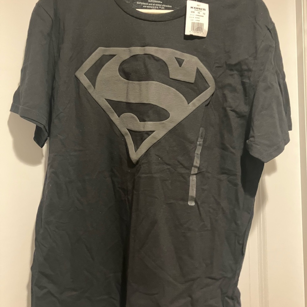 Kohl's Black Superman Logo T-Shirt